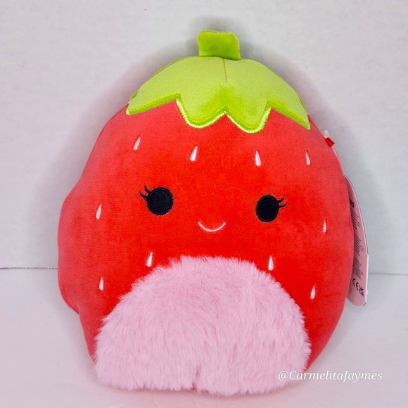 SCARLET 🍓 Strawberry FTM Original Squishmallow By Kellytoy NWT - Picture 1 of 8